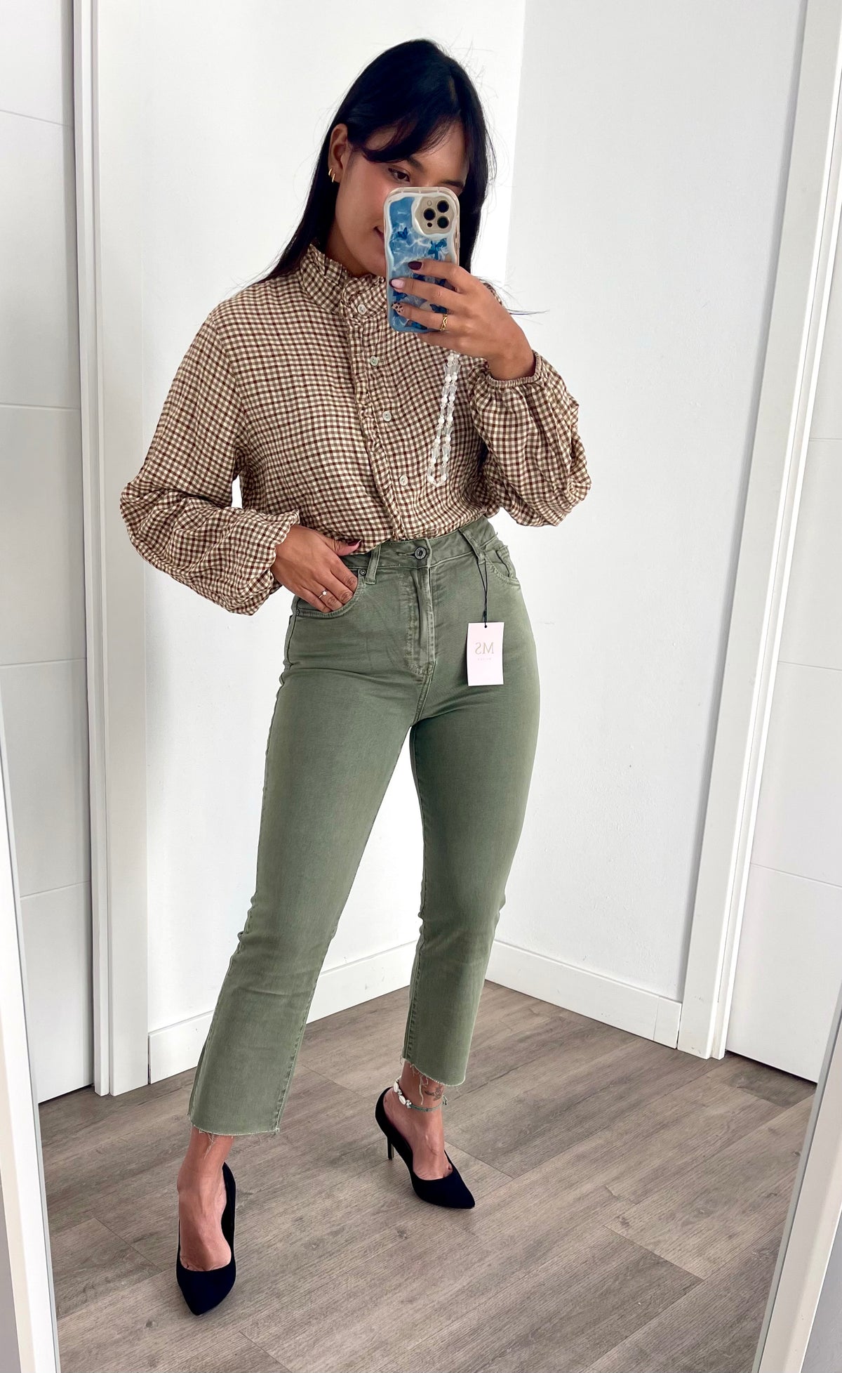 Camisa de Cuadros Marrón