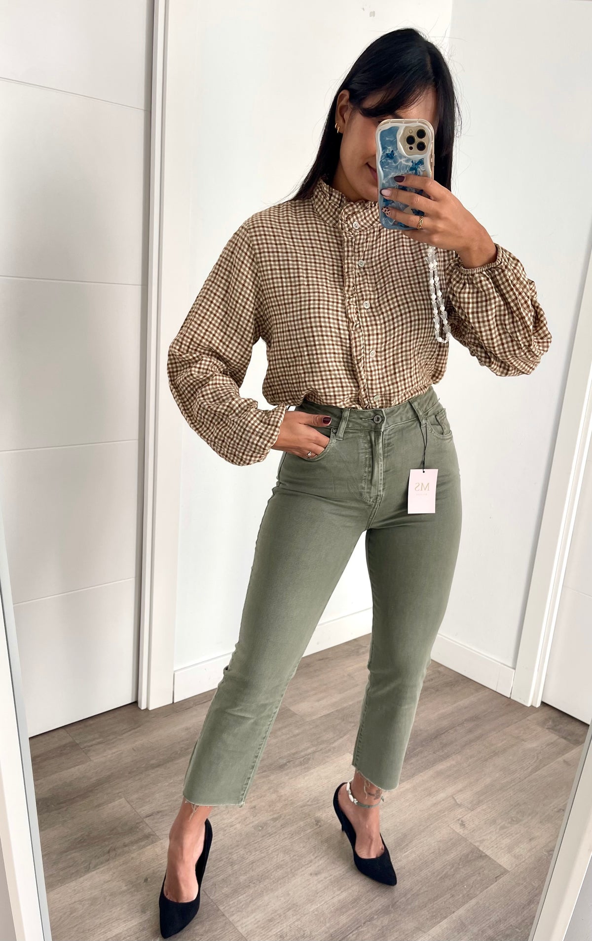 Camisa de Cuadros Marrón