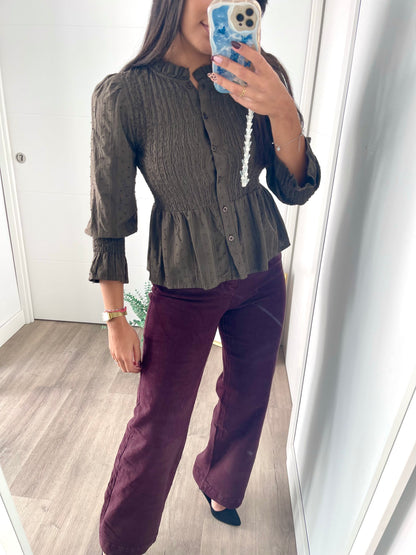 Blusa Inma Marron