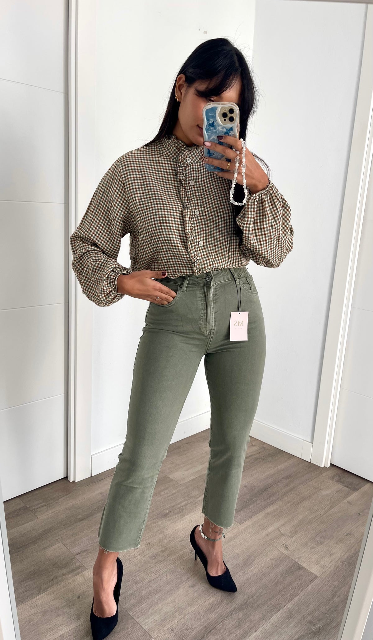 Camisa de Cuadros Verde