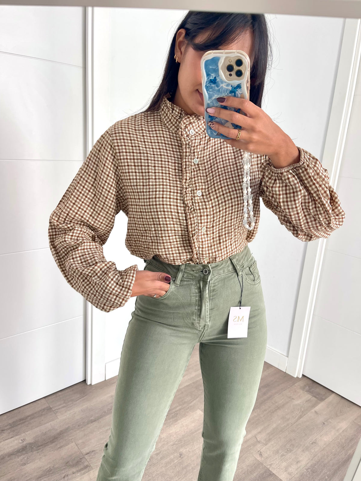 Camisa de Cuadros Marrón