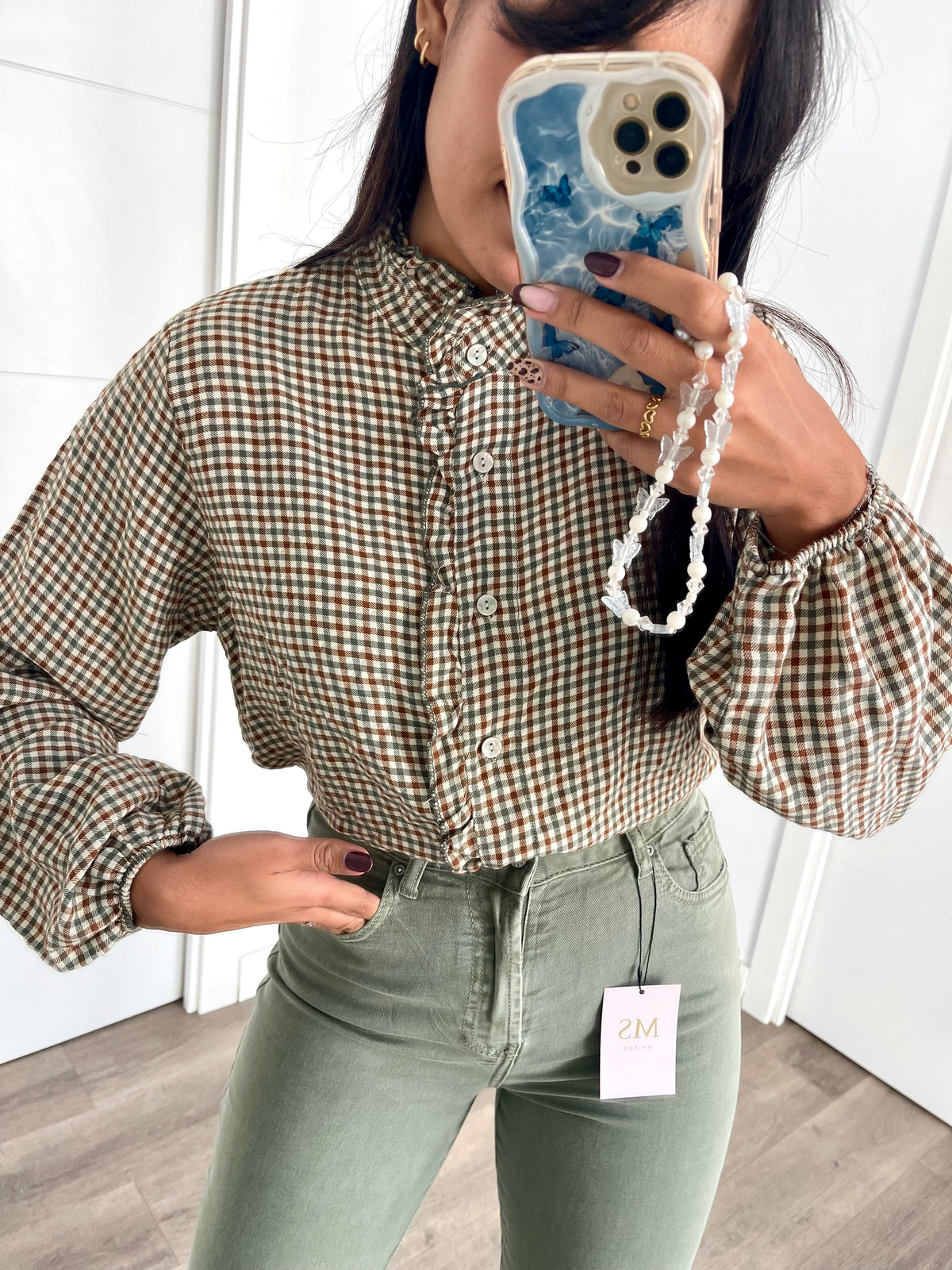 Camisa de Cuadros Verde