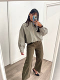 Bomber cuadros Verde