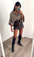 Falda Pantalón Polipiel