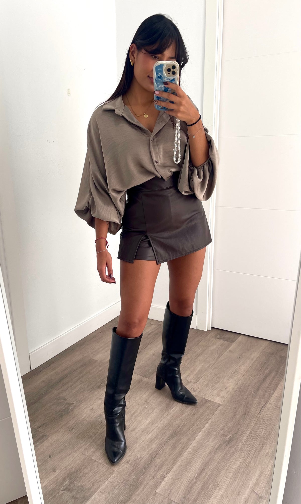 Falda Pantalón Polipiel