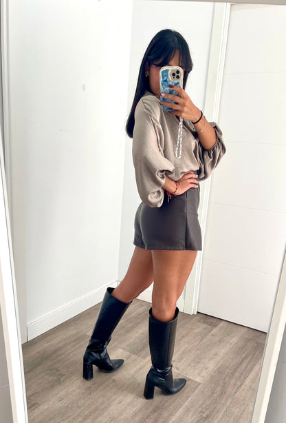 Falda Pantalón Polipiel