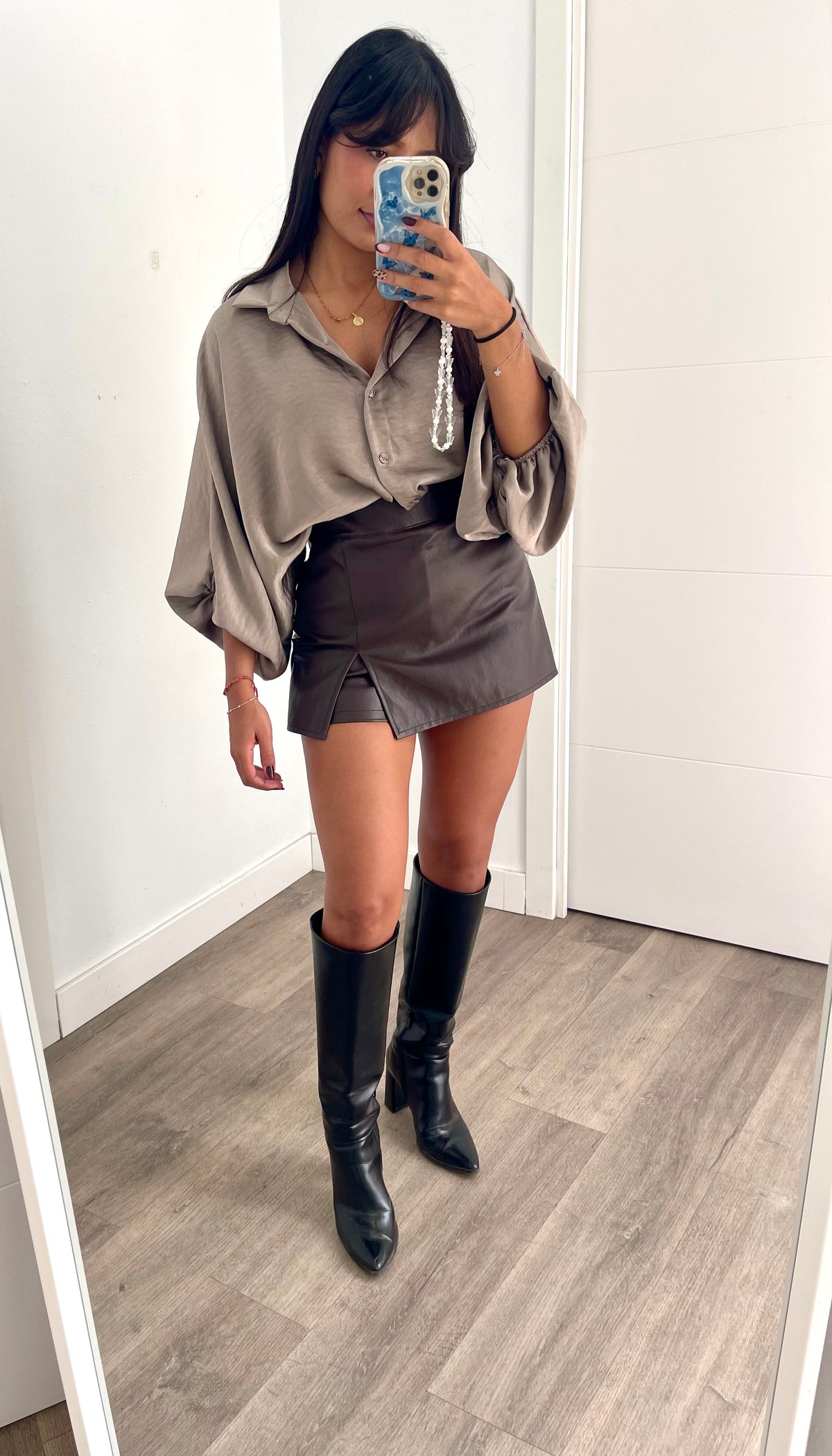 Falda Pantalón Polipiel
