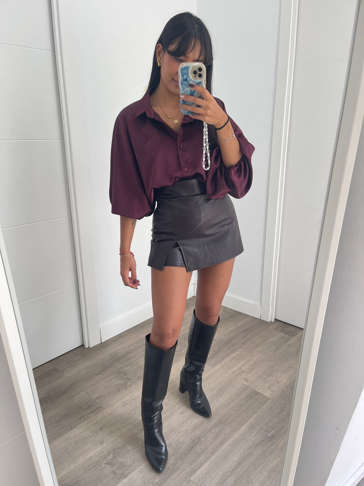 Falda Pantalón Polipiel