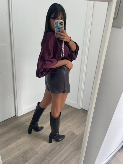 Falda Pantalón Polipiel