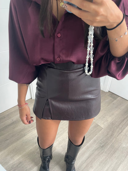 Falda Pantalón Polipiel