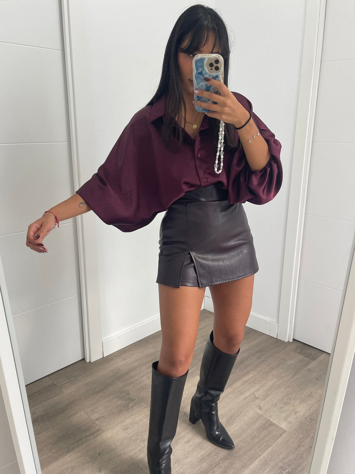 Falda Pantalón Polipiel